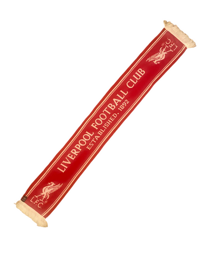 Liverpool FC Official Red Scarf – Authentic LFC Merchandise with Liverbird Crest