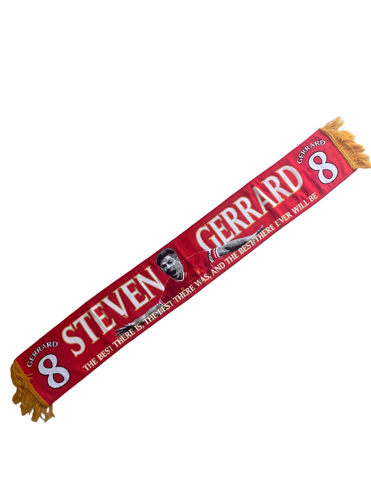 Liverpool FC Steven Gerrard Scarf – LFC Legend #8 HD Fan Scarf | Premium Football Supporters Gift