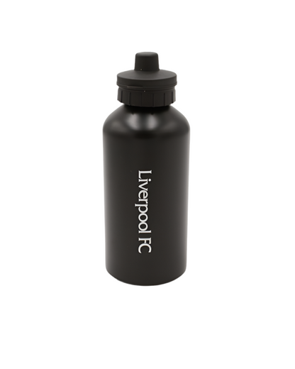 Official Liverpool FC Aluminium Water Bottle – 500ml Black LFC Drink Bottle | Reusable Sports & Gym Flask