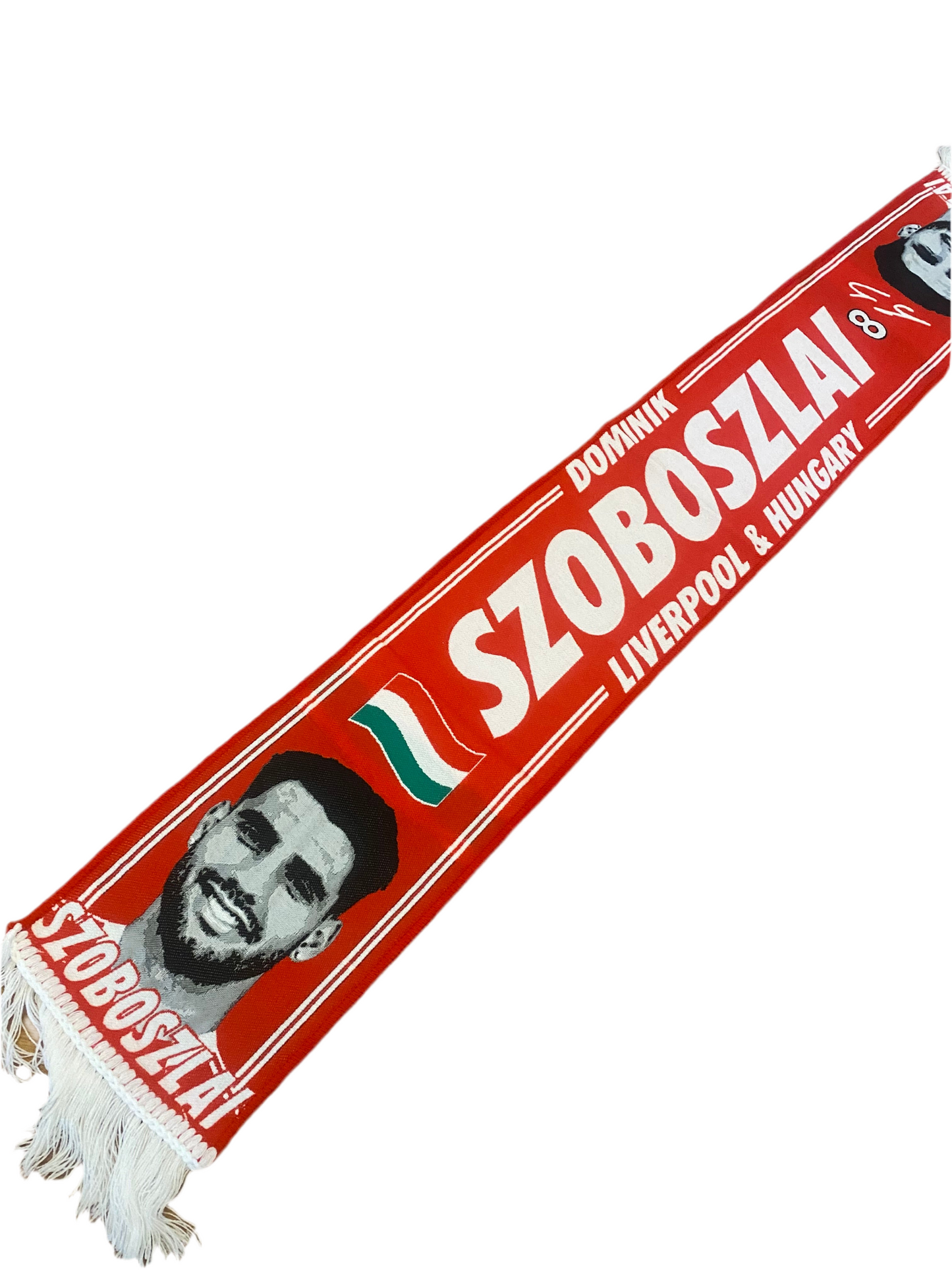 Liverpool FC Dominik Szoboszlai HD Scarf – Hungary & LFC Supporters Edition