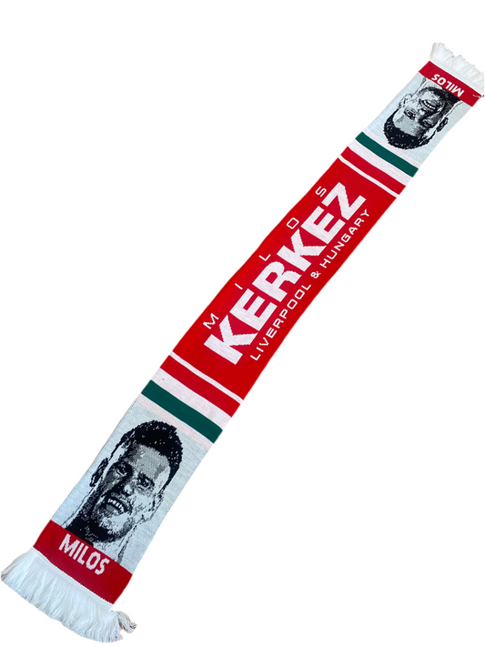 Milos Kerkez Liverpool FC Jacquard Scarf – Official New Signing Fan Scarf 2025