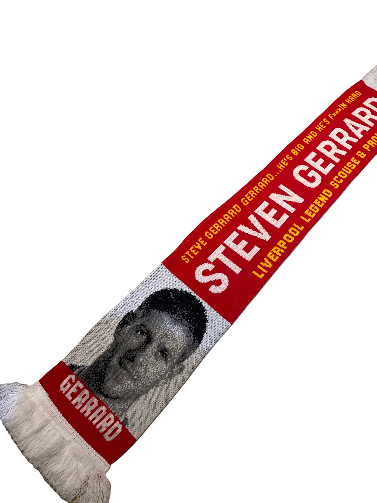 Steven Gerrard Liverpool FC Scarf – LFC Legend Jacquard Football Scarf | Gerrard Fan Scarf Gift (Unofficial)