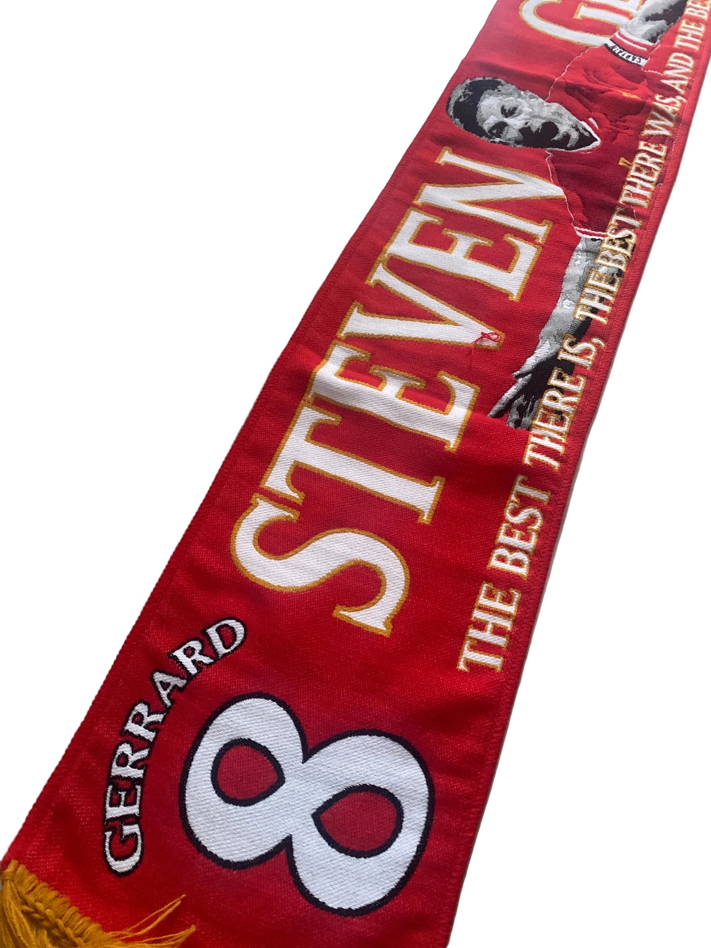 Liverpool FC Steven Gerrard Scarf – LFC Legend #8 HD Fan Scarf | Premium Football Supporters Gift