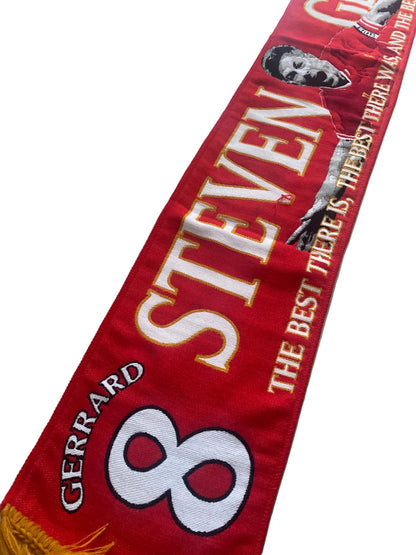 Liverpool FC Steven Gerrard Scarf – LFC Legend #8 HD Fan Scarf | Premium Football Supporters Gift