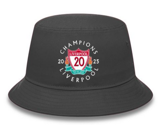 24/25-LEAGUE CHAMPIONS LIVERPOOL FC BLACK BUCKET HAT