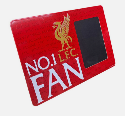 Liverpool FC No.1 Fan Photo Frame | Official LFC Red Metal Picture Frame – You’ll Never Walk Alone Gift & Football Memorabilia