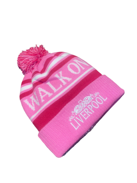 Liverpool FC Pink Bobble Hat