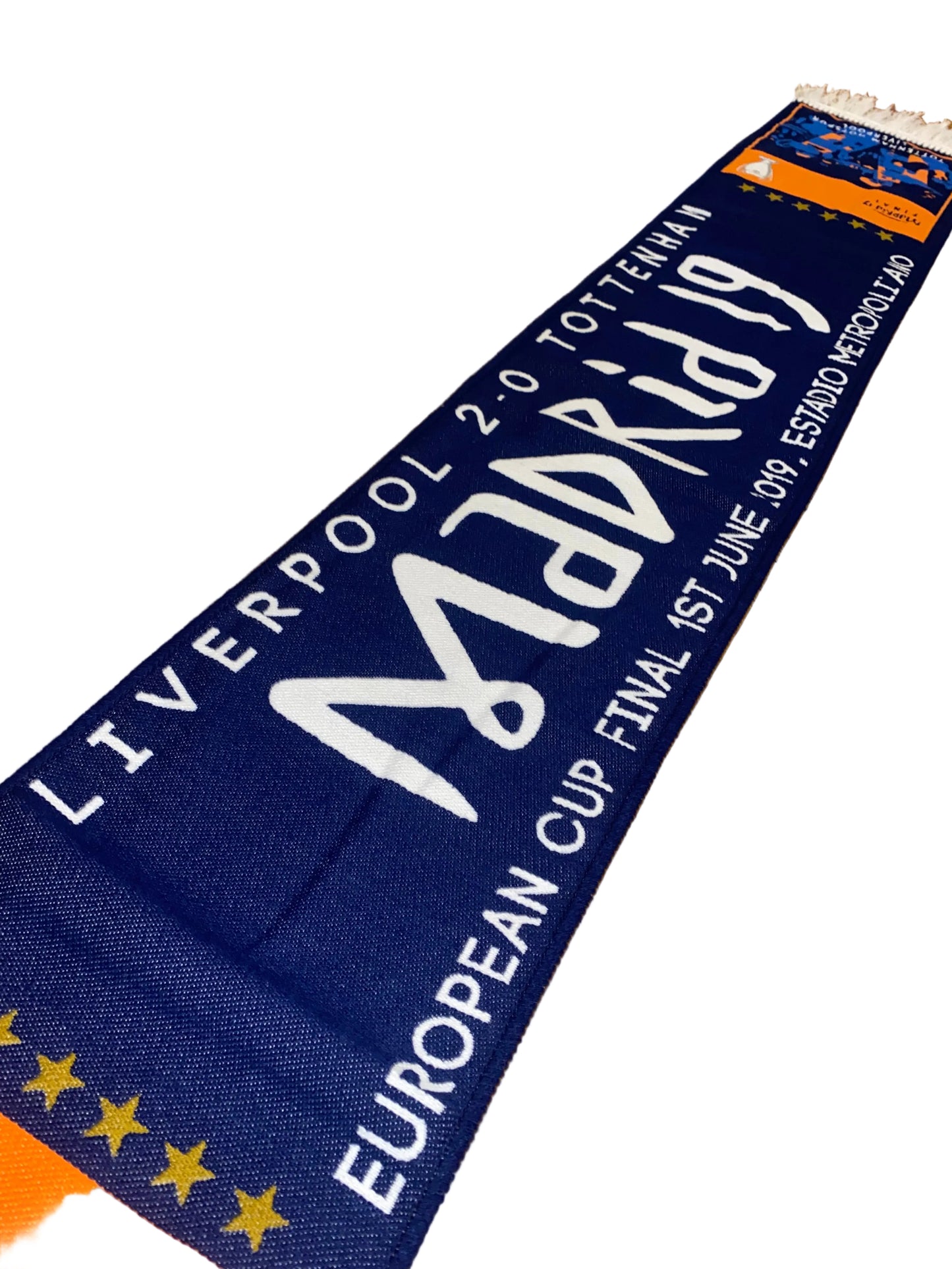 Liverpool Madrid 2019 Champions League Final Scarf – Liverpool vs Tottenham Hotspur European Cup Winners Memorabilia