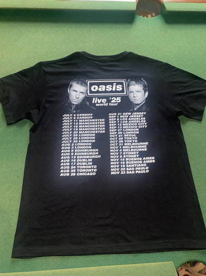 Oasis Unofficial Tour T-Shirt – 25-100% Cotton | Front & Back Print