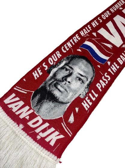Virgil van Dijk No. 4 Liverpool-Inspired Scarf – 2025/26