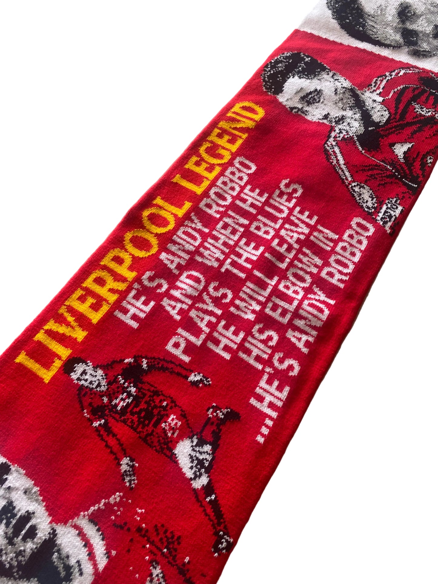 Andy Robertson Liverpool FC Scarf – LFC Legend Jacquard Double Sided Football Scarf | “He’s Andy Robbo” Fan Scarf (Unofficial)