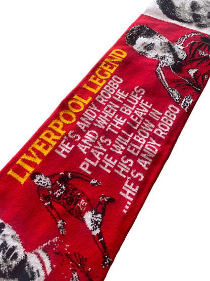 Andy Robertson Liverpool FC Scarf – LFC Legend Jacquard Double Sided Football Scarf | “He’s Andy Robbo” Fan Scarf (Unofficial)