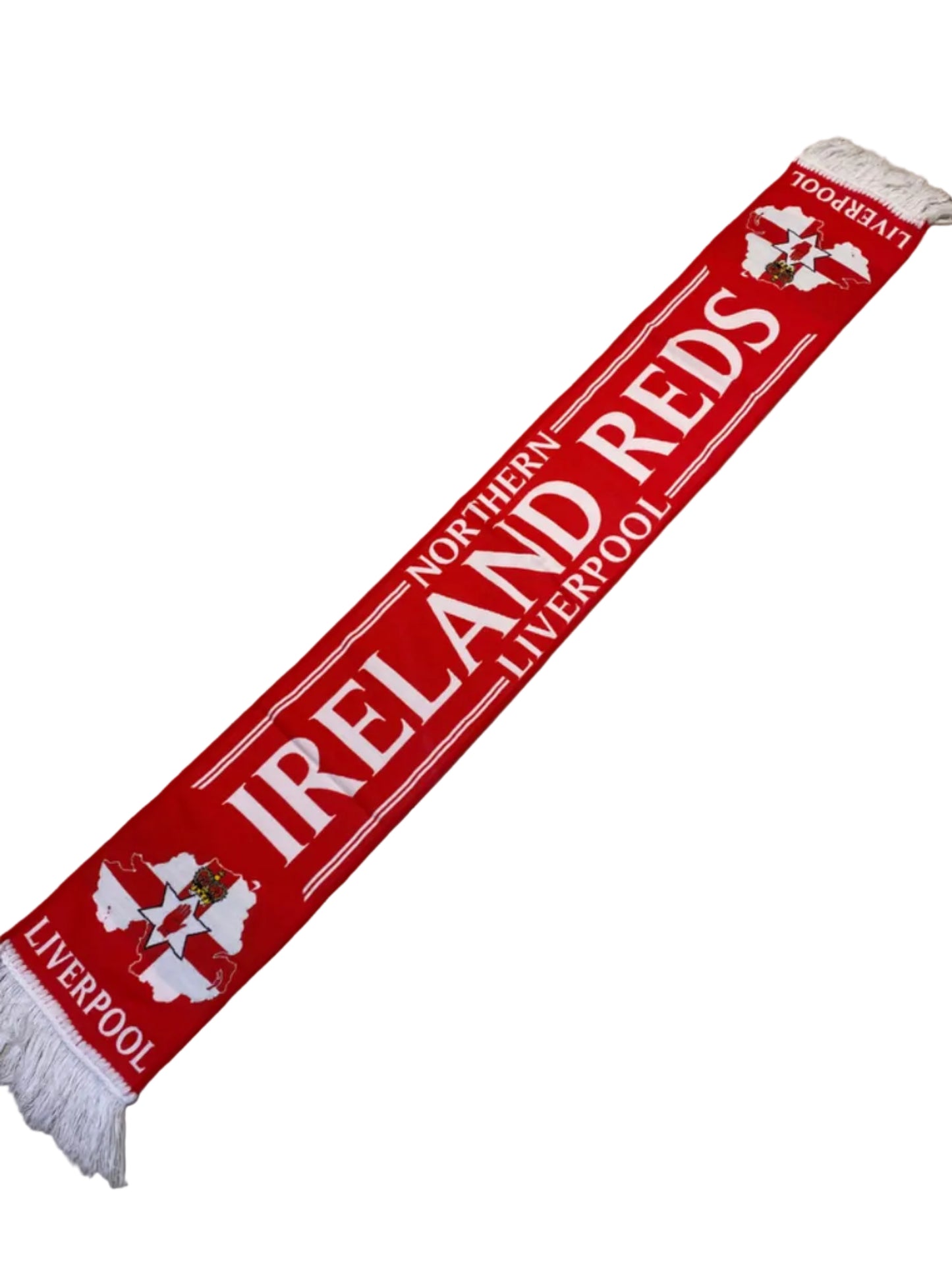 Liverpool FC Ireland Scarf – “Northern Ireland Reds” LFC Football Scarf | Liverpool Supporters Scarf (Unofficial)