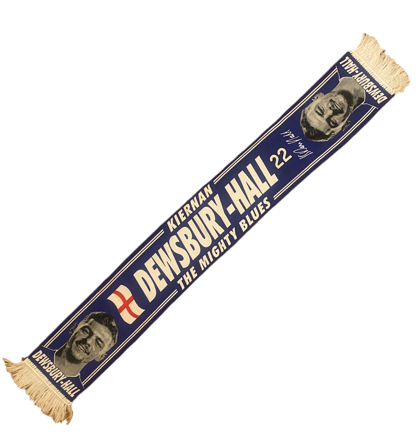 Everton FC Kiernan Dewsbury-Hall Scarf – Number 22 “The Mighty Blues” Fan Scarf
