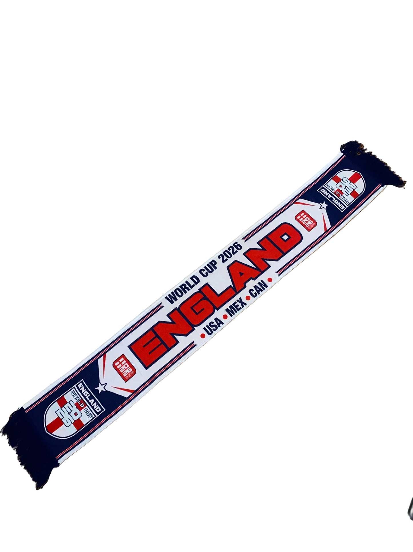 England World Cup 2026 Supporters Scarf | USA Mexico Canada Tournament Football Scarf