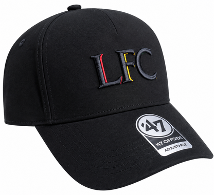 Official Liverpool FC ’47 Offside Black Cap – Adjustable LFC Adults Hat