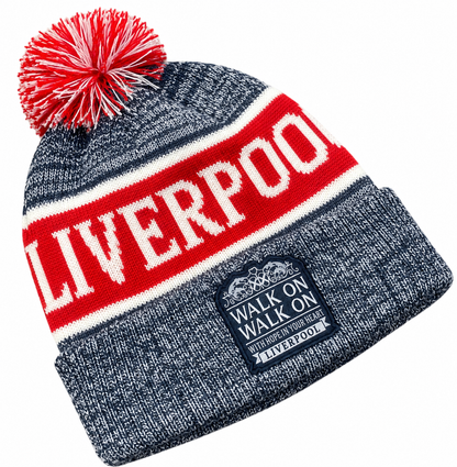 Liverpool-Inspired “Walk On” Bobble Hat – YNWA Winter Beanie