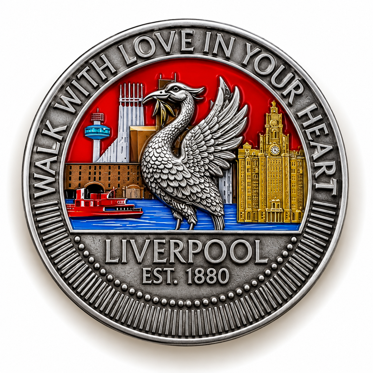 Liverpool 3D Liver Bird Magnet – City Landmarks Souvenir