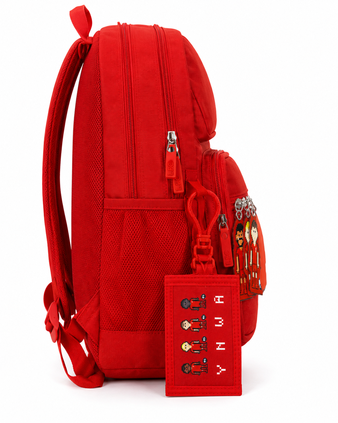 Official Liverpool FC Pixel Kids Backpack – Red LFC School Bag