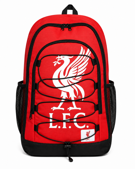 Official Liverpool FC Backpack – Red LFC School Bag with Liver Bird Crest