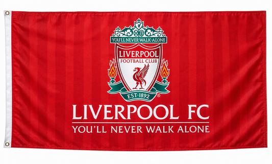 Official Liverpool FC 5ft x 3ft Flag – LFC Merchandise
