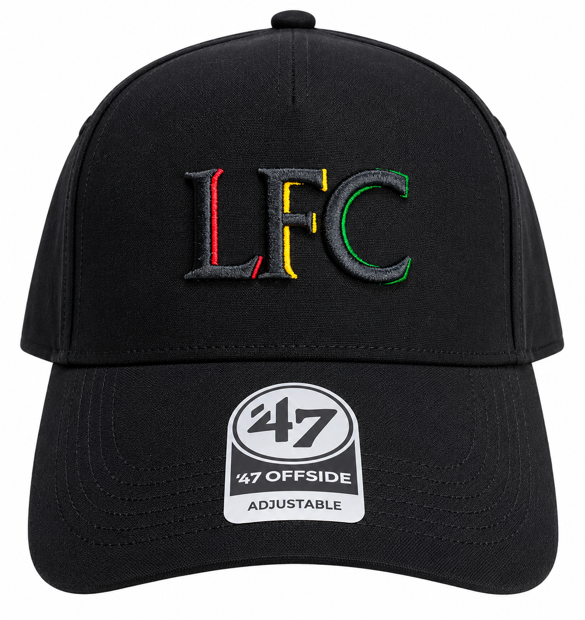Official Liverpool FC ’47 Offside Black Cap – Adjustable LFC Adults Hat