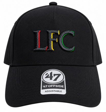 Official Liverpool FC ’47 Offside Black Cap – Adjustable LFC Adults Hat