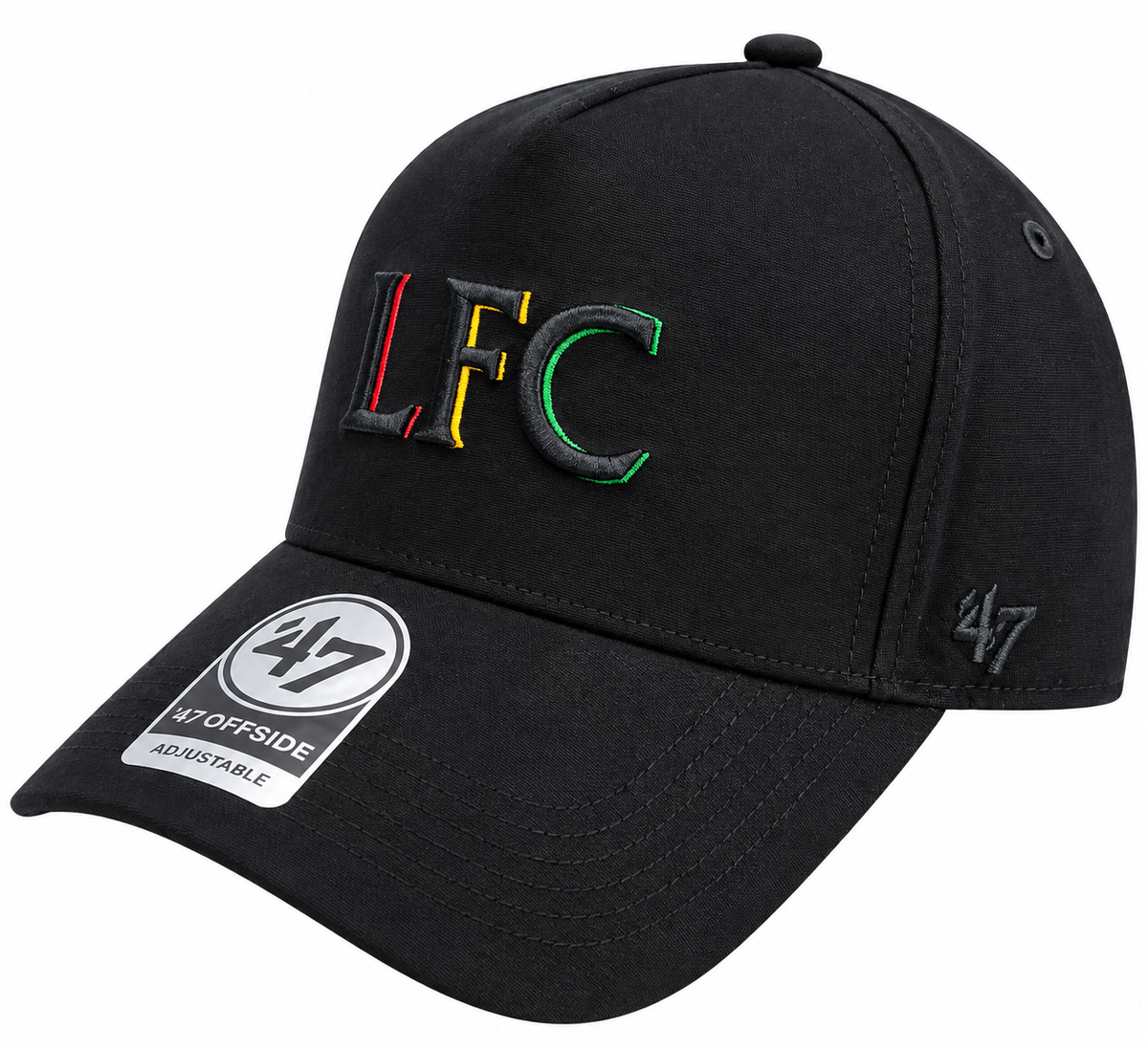 Official Liverpool FC ’47 Offside Black Cap – Adjustable LFC Adults Hat