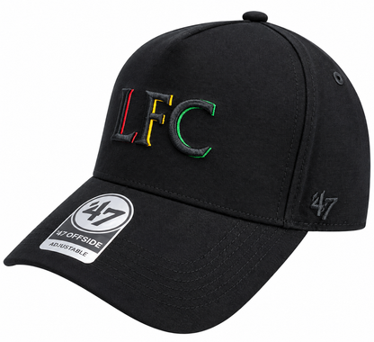 Official Liverpool FC ’47 Offside Black Cap – Adjustable LFC Adults Hat