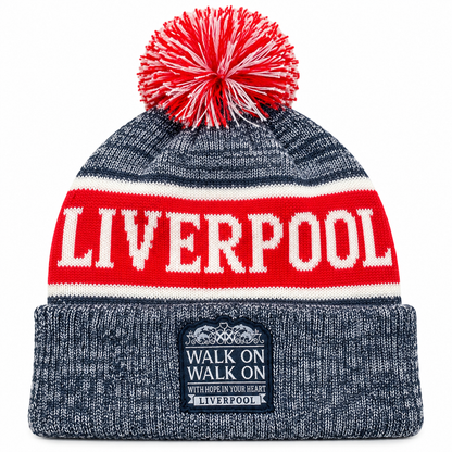 Liverpool-Inspired “Walk On” Bobble Hat – YNWA Winter Beanie
