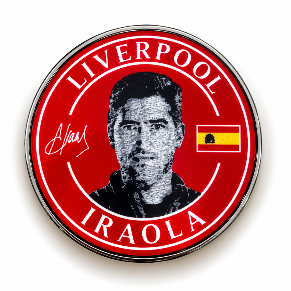Andoni Iraola Liverpool-Inspired Football Magnet