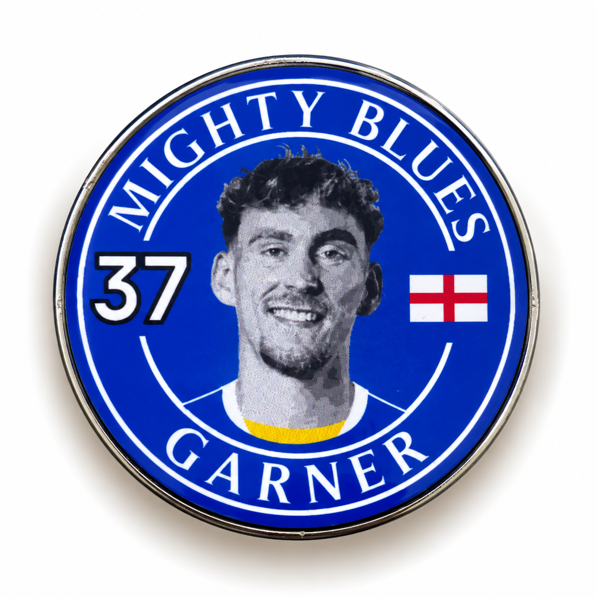 James Garner No. 37 Mighty Blues Everton-Inspired Magnet – 5 cm