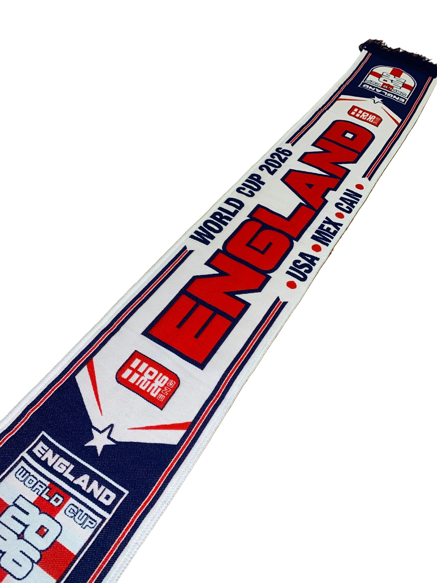 England World Cup 2026 Supporters Scarf | USA Mexico Canada Tournament Football Scarf