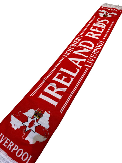 Liverpool FC Ireland Scarf – “Northern Ireland Reds” LFC Football Scarf | Liverpool Supporters Scarf (Unofficial)