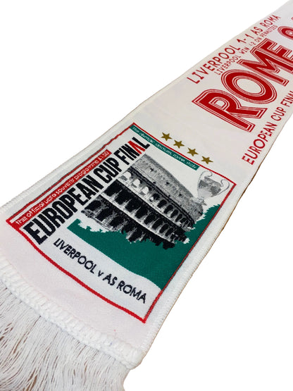 Liverpool Rome 84 Scarf – European Cup Final 1984 Liverpool vs AS Roma Retro Football Scarf