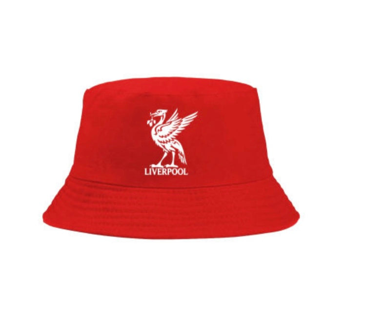 LFC Red Bucket Hat for Fans – Liver Bird Logo | One Size Unisex