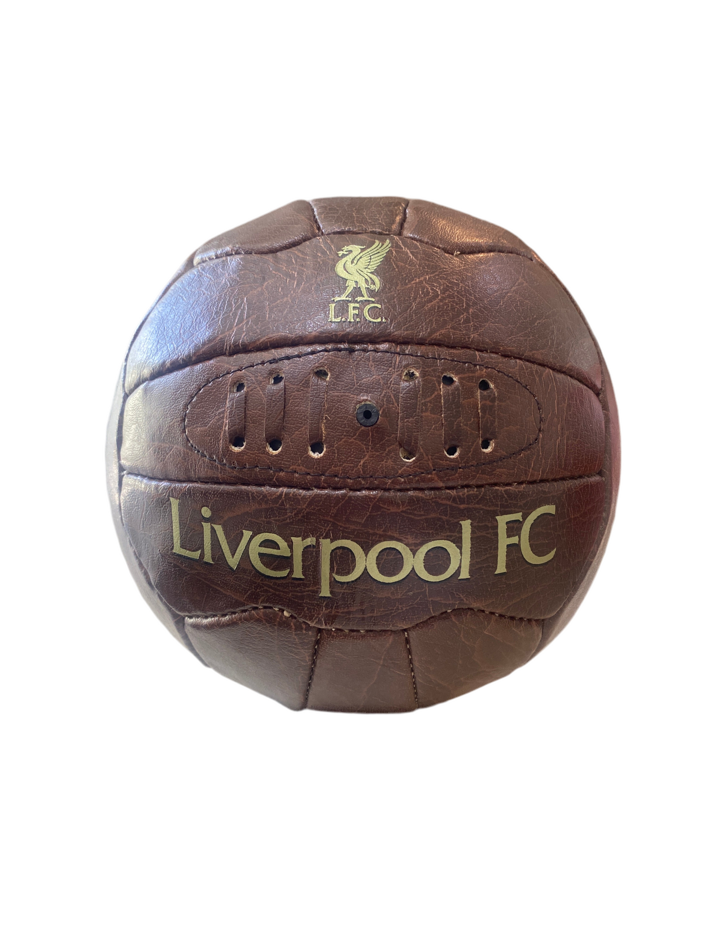 Liverpool FC Official Vintage Leather Football – Size 5 | Classic LFC Collector’s Ball