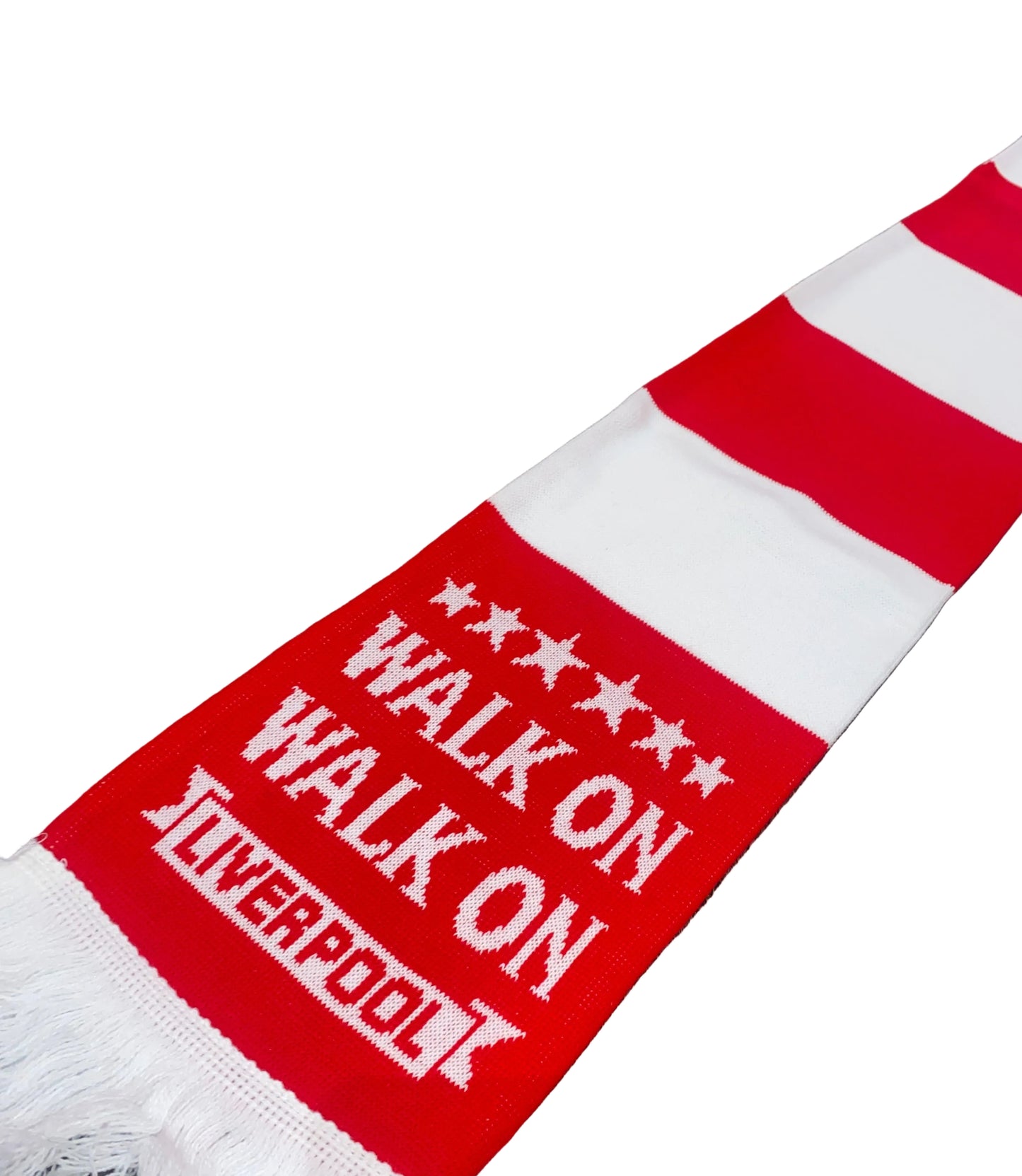 Liverpool Walk On Scarf – Red & White LFC Football Supporter Scarf – Unofficial