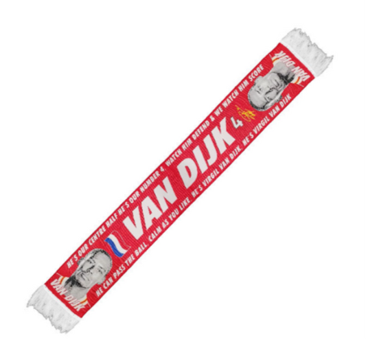 4-Liverpool FC Virgil van Dijk HD Scarf – Fan Favorite! 🇳🇱