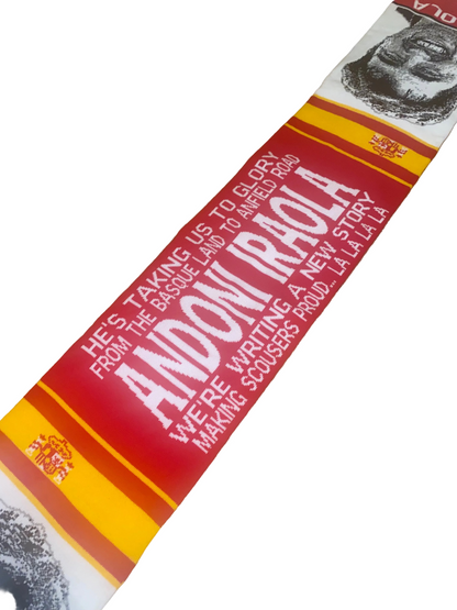 Unofficial Liverpool FC Andoni Iraola Football Scarf | Jacquard Matchday Supporters Scarf | Liverpool Fan Gift