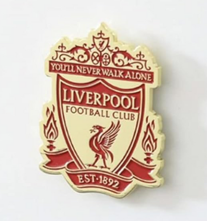Liverpool FC Gold Crest Magnet | Official LFC Fridge Magnet | You’ll Never Walk Alone Collectible