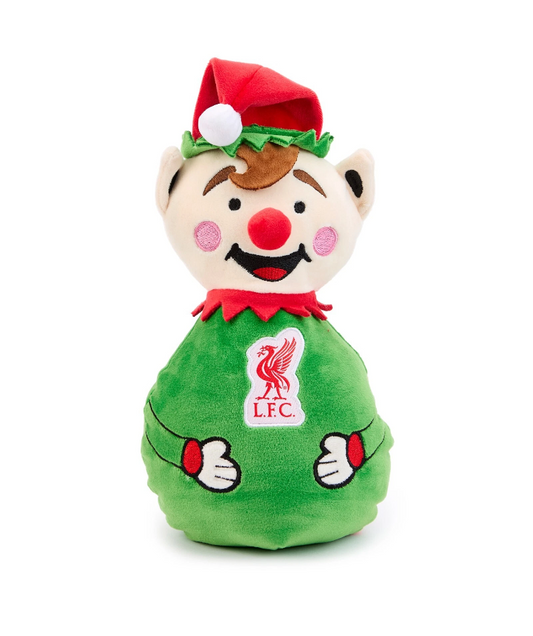 Liverpool FC Plush Elf Squashie Soft Toy – Official LFC Christmas Elf Plush | 28cm Festive Gift