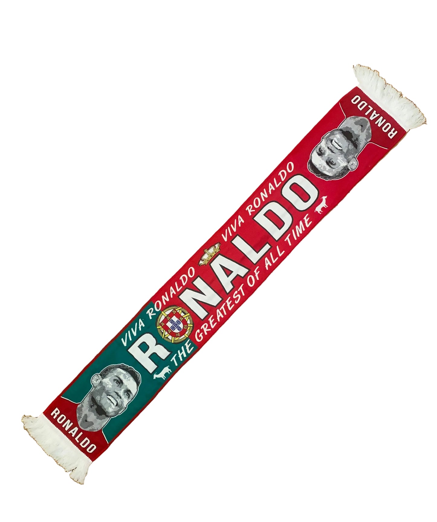 Cristiano Ronaldo CR7 Portugal Scarf – The Greatest of All Time Football Legend Fan Scarf – Unofficial