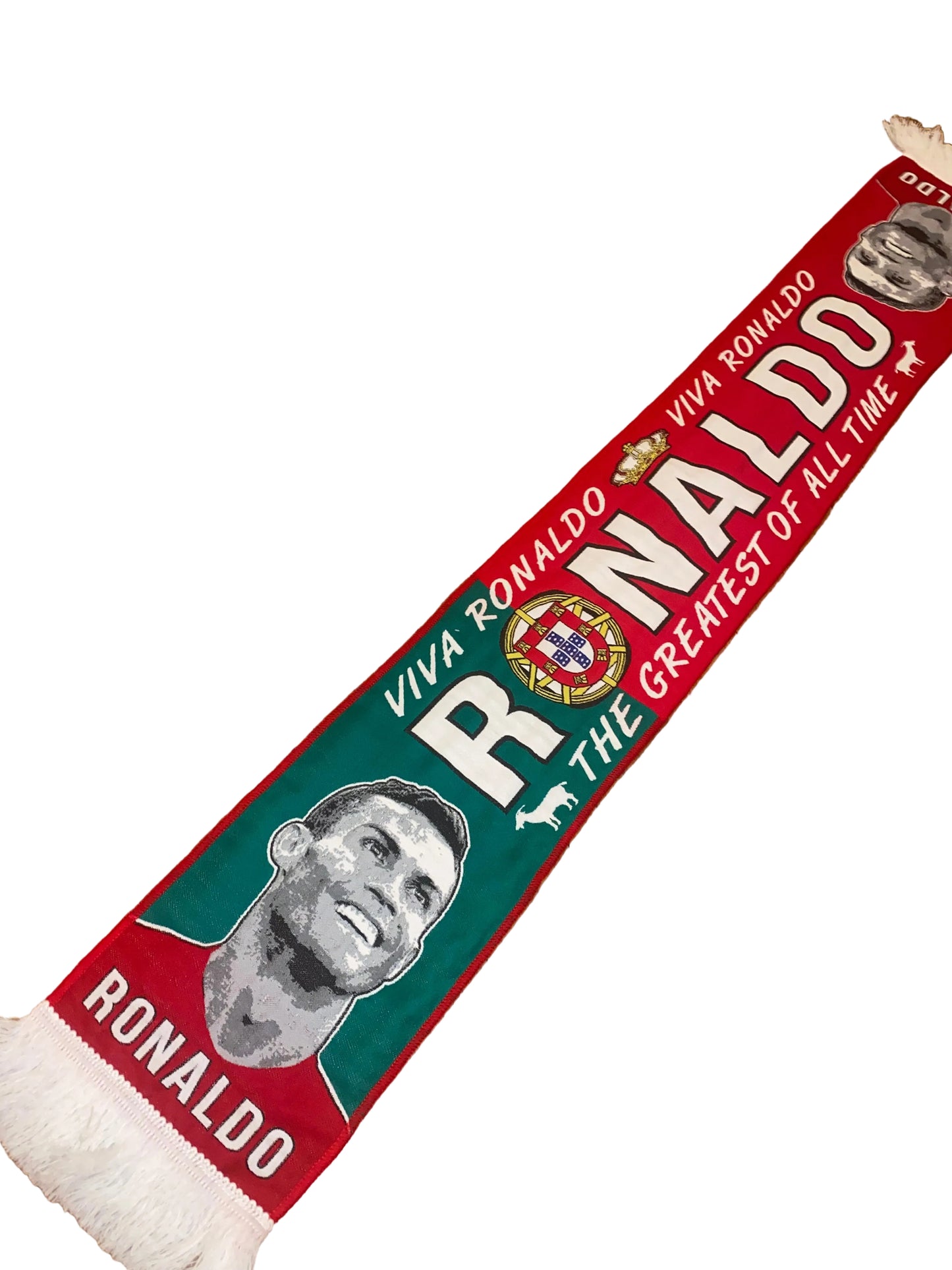 Cristiano Ronaldo CR7 Portugal Scarf – The Greatest of All Time Football Legend Fan Scarf – Unofficial