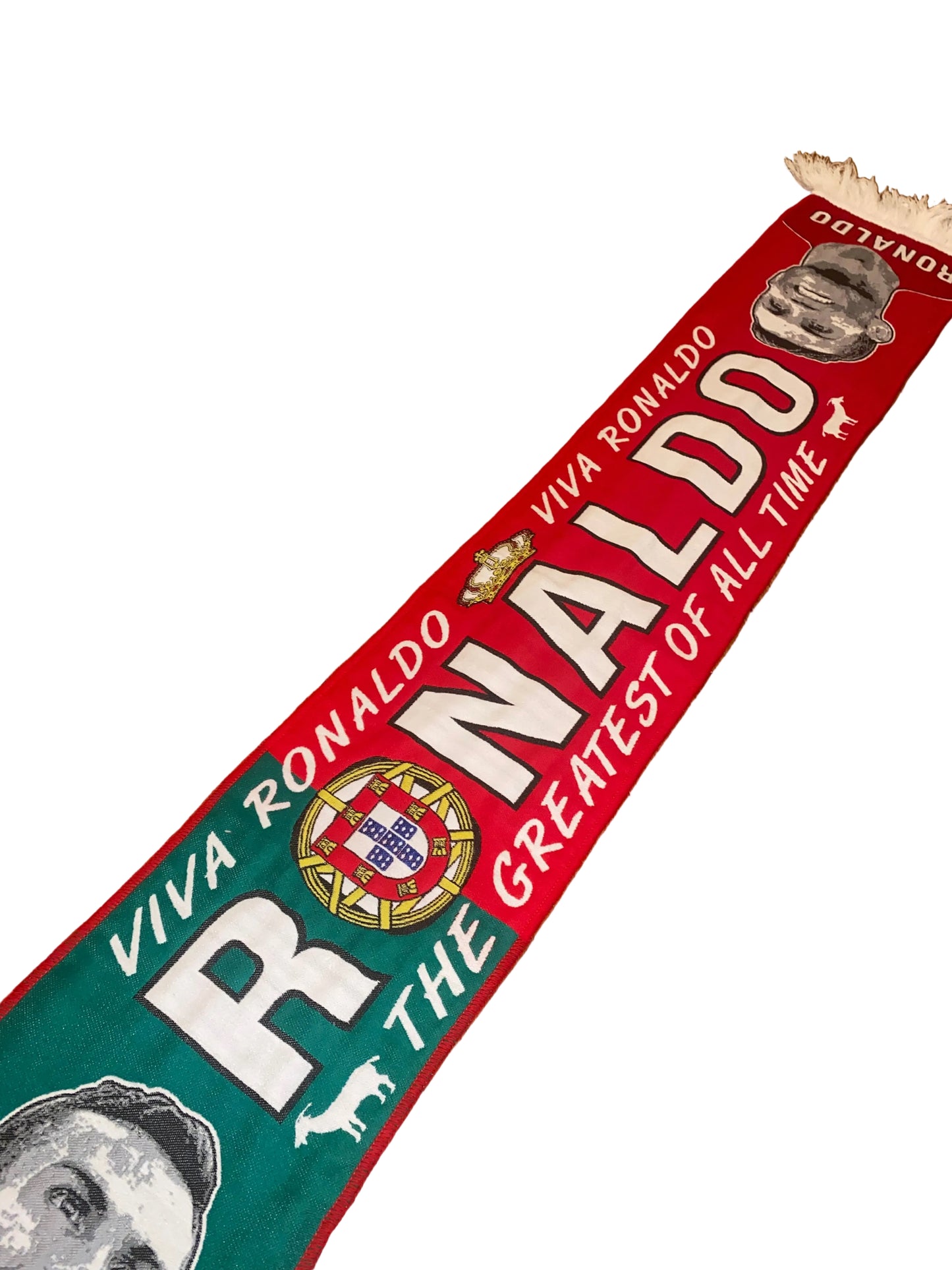 Cristiano Ronaldo CR7 Portugal Scarf – The Greatest of All Time Football Legend Fan Scarf – Unofficial