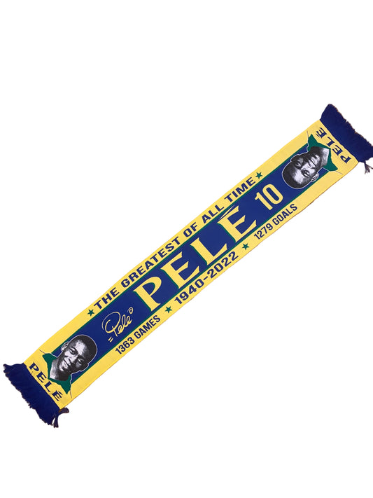 Pelé Brazil No.10 Football Legend Scarf – The Greatest of All Time GOAT Tribute – Unofficial