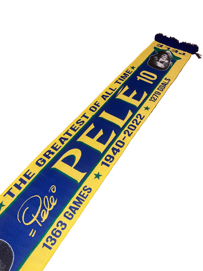 Pelé Brazil No.10 Football Legend Scarf – The Greatest of All Time GOAT Tribute – Unofficial