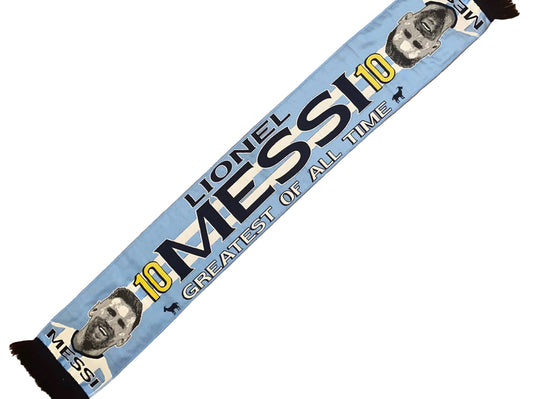 Lionel Messi Argentina No.10 Football Legend Scarf – Greatest of All Time GOAT – Unofficial