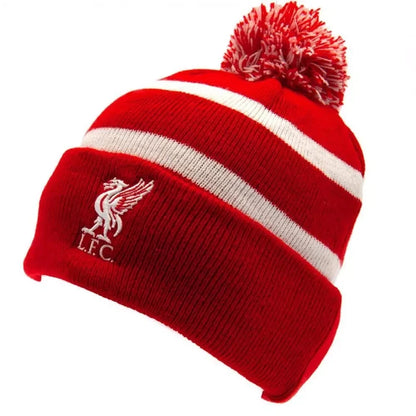 Official Liverpool FC ’47 Brand Adult Mass Breakaway Bobble Hat – Red & White