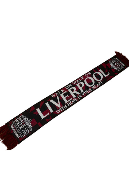Liverpool FC 2026/27 Third Kit Inspired Scarf – Black & Red LFC Walk On Football Scarf – Unofficial